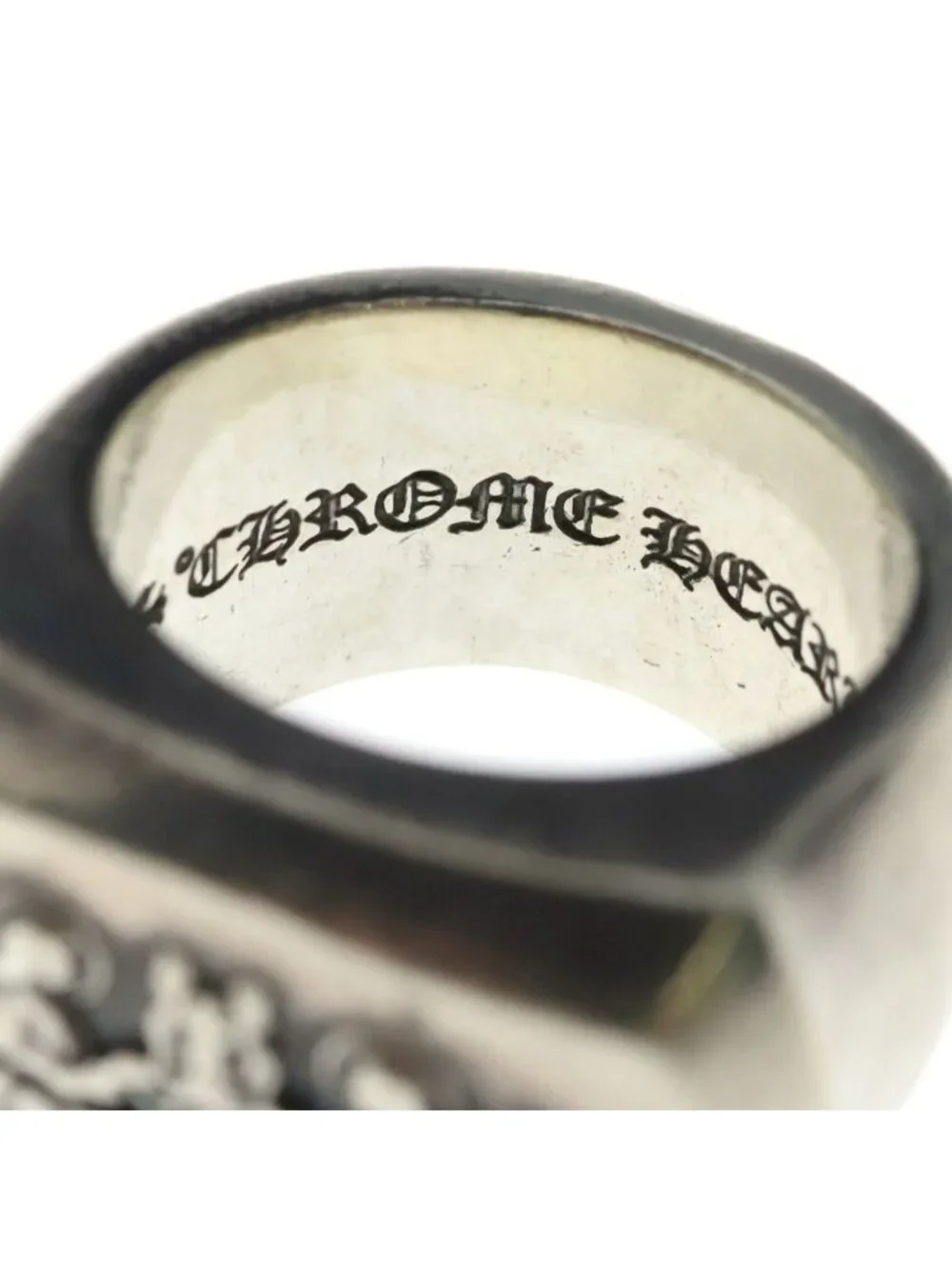 Chrome Hearts Big PJ Angel Big Ring Silver